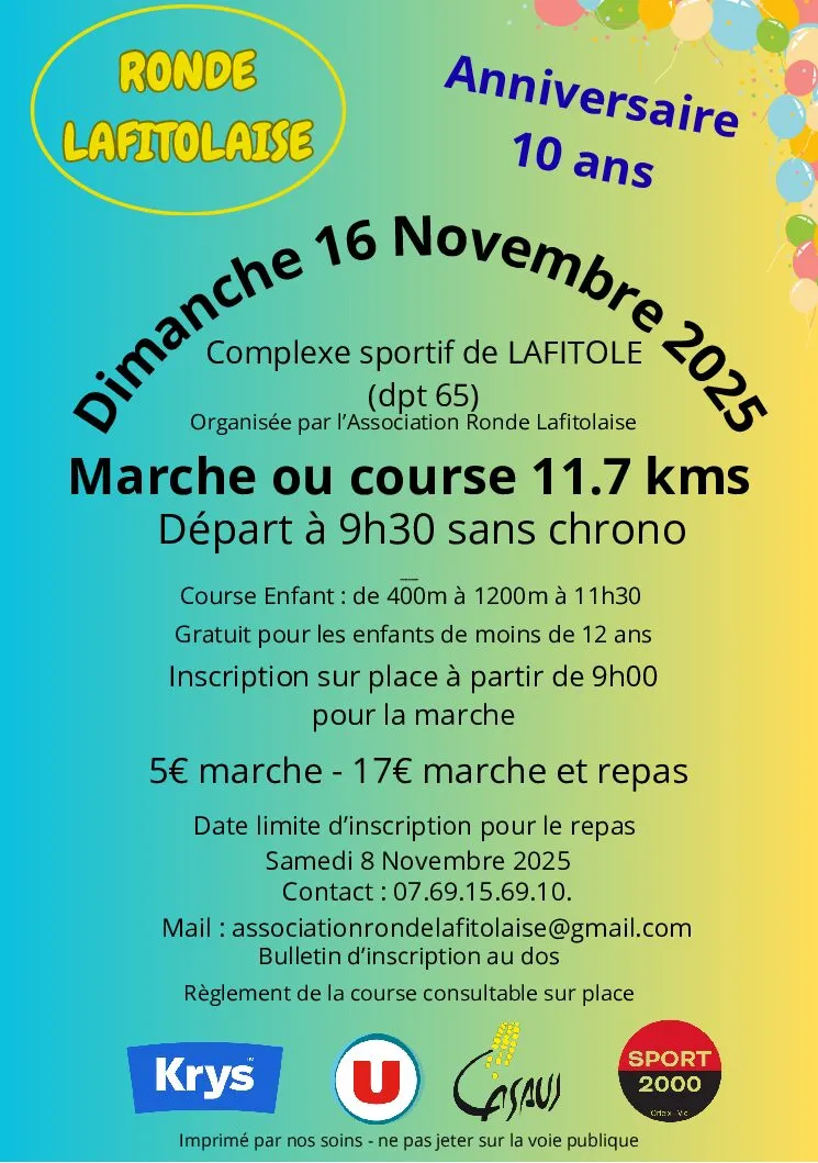 Ronde Lafitolaise 2025 Inscription Résultats