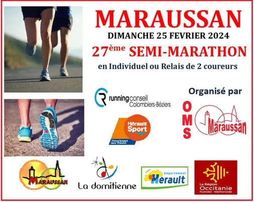 Semi-marathon de Maraussan 2025 Inscription Résultats