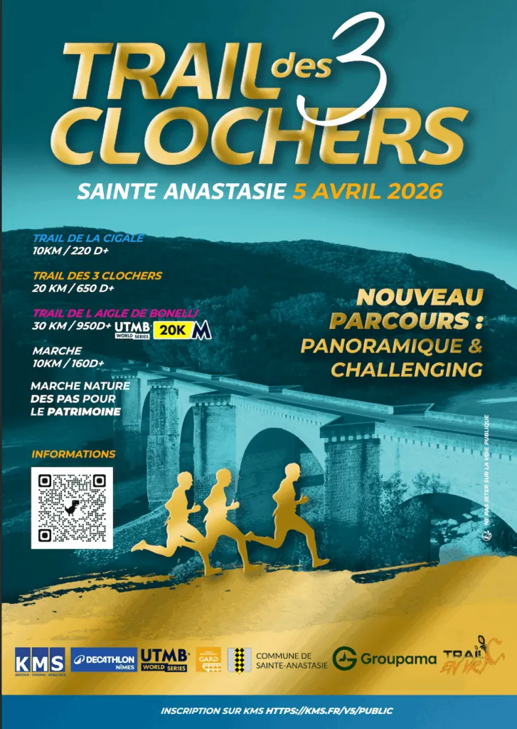 Trail des 3 Clochers Sainte Anastasie 2026 Inscription Résultats