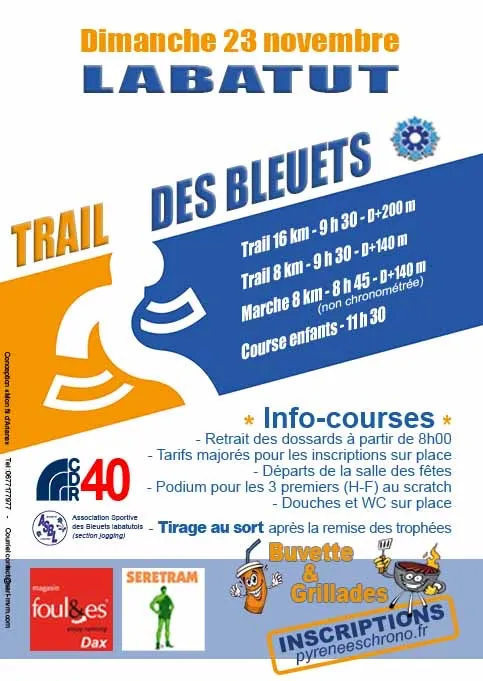 Trail des Bleuets 2025 Inscription Résultats