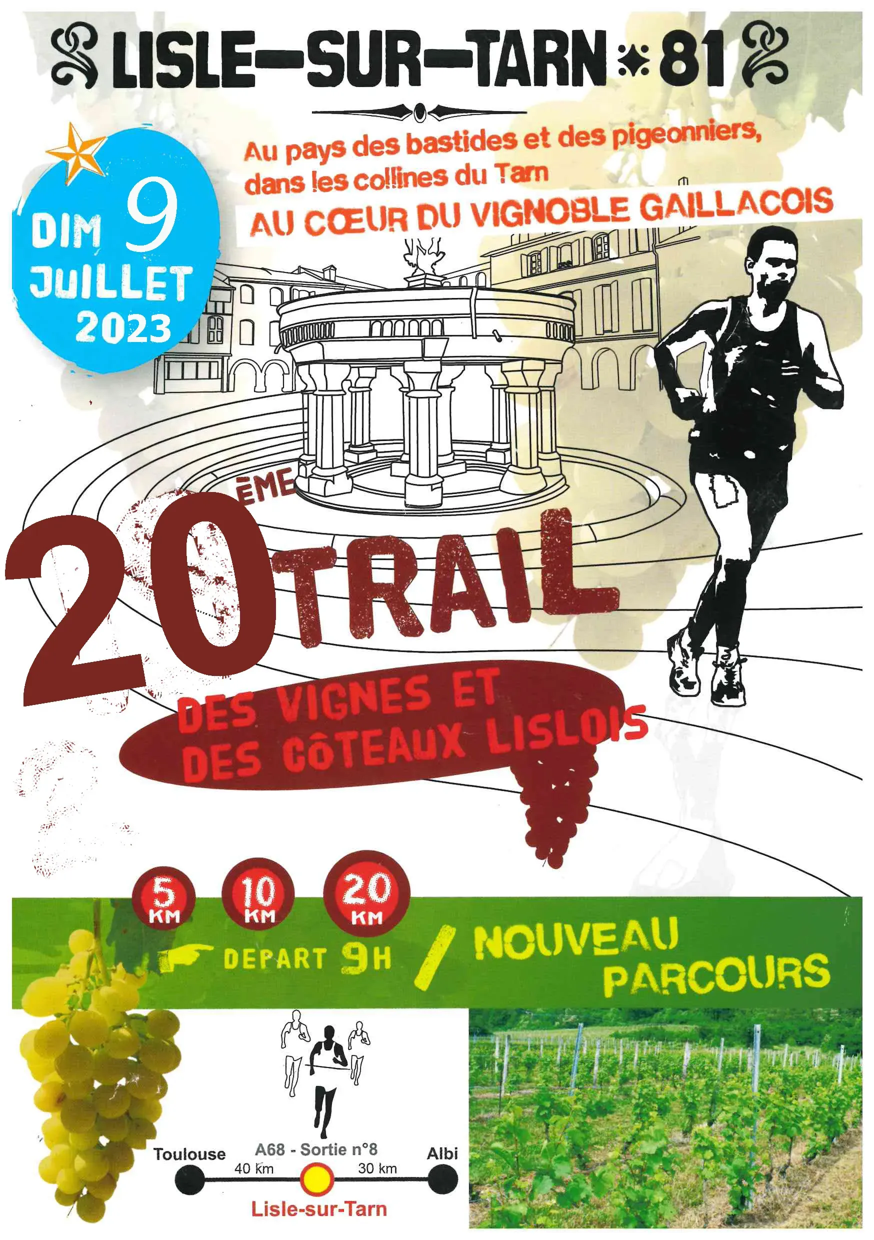 Trail des Vignes et Côteaux Lislois 2026 Inscription Résultats