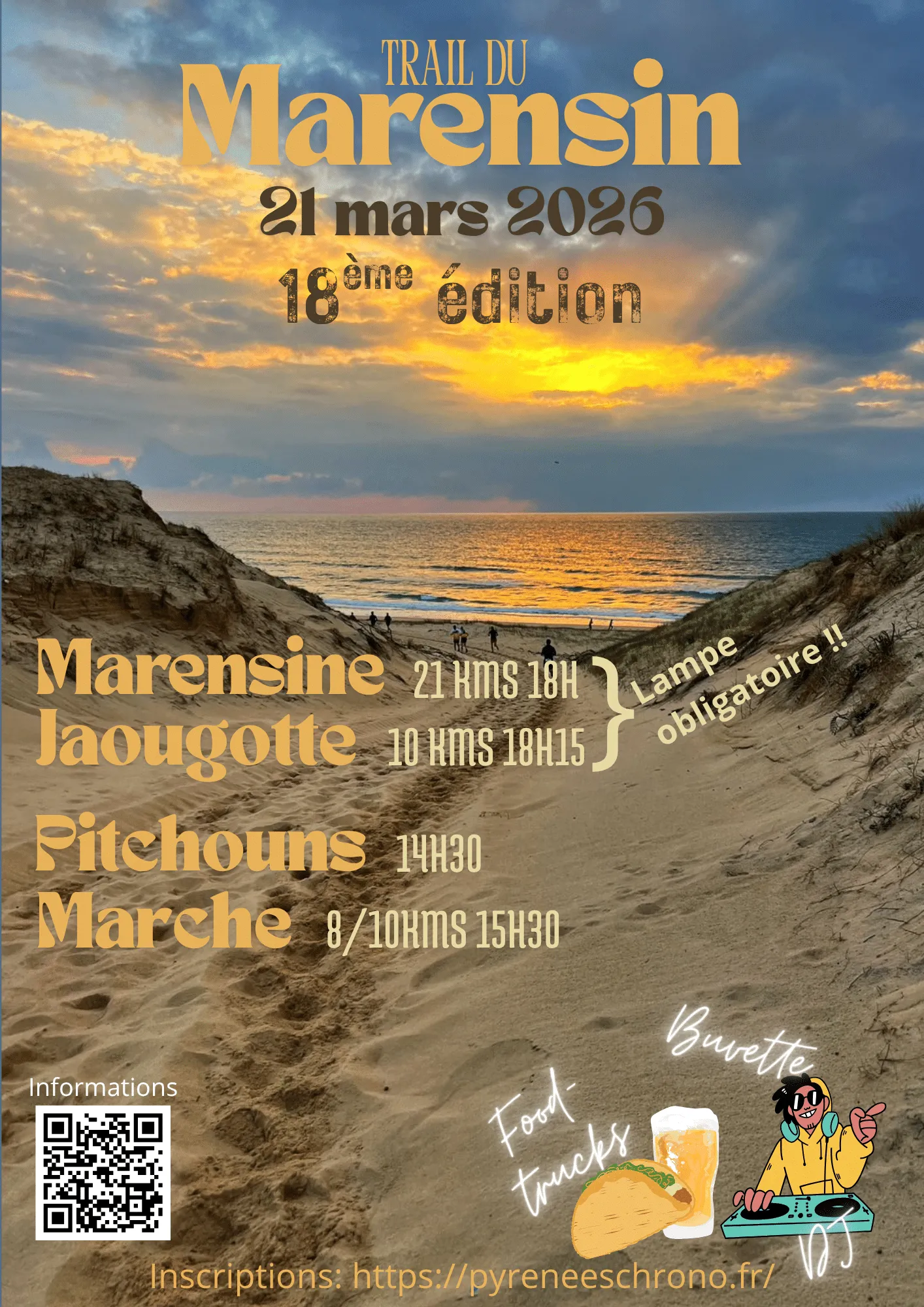 Trail du Marensin 2026 Inscription Résultats