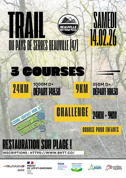 Trail du Pays de Serres 2026 Inscription Résultats