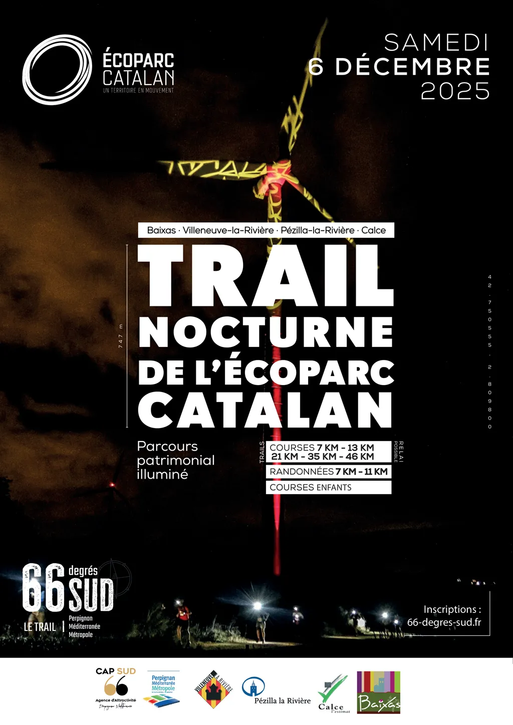 Trail nocturne de l’Ecoparc Catalan 2025 Inscription Résultats