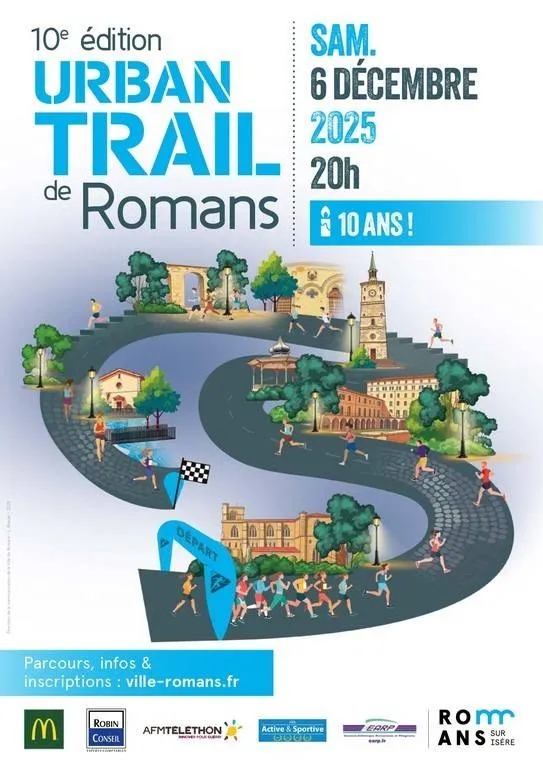 urban trail de Romans sur Isère 2025 Inscription Résultats