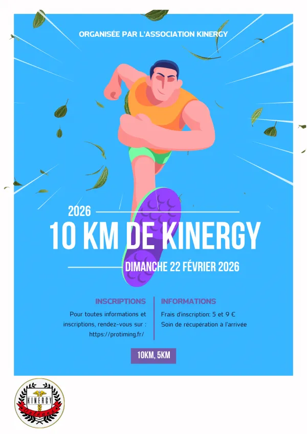 10km de Kinergy 2026 Inscription Résultats