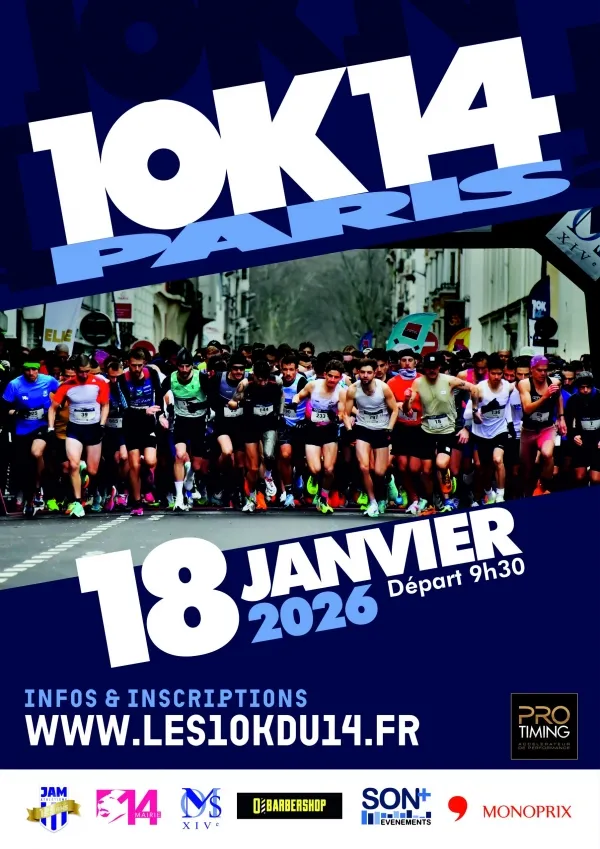 10km du 14ème 2026 Inscription Résultats