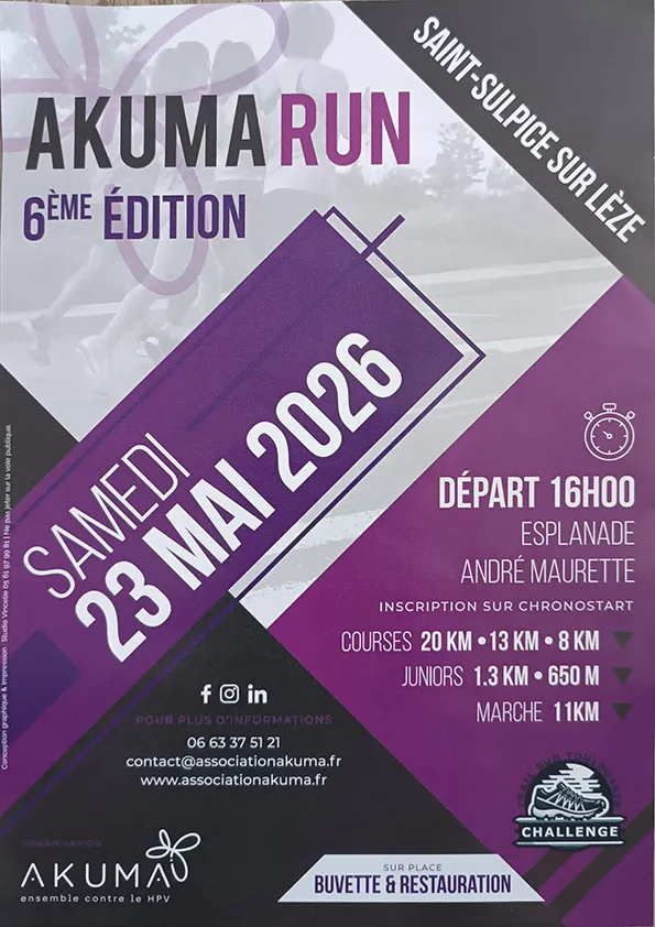 Akuma Run 2026 Inscription Résultats