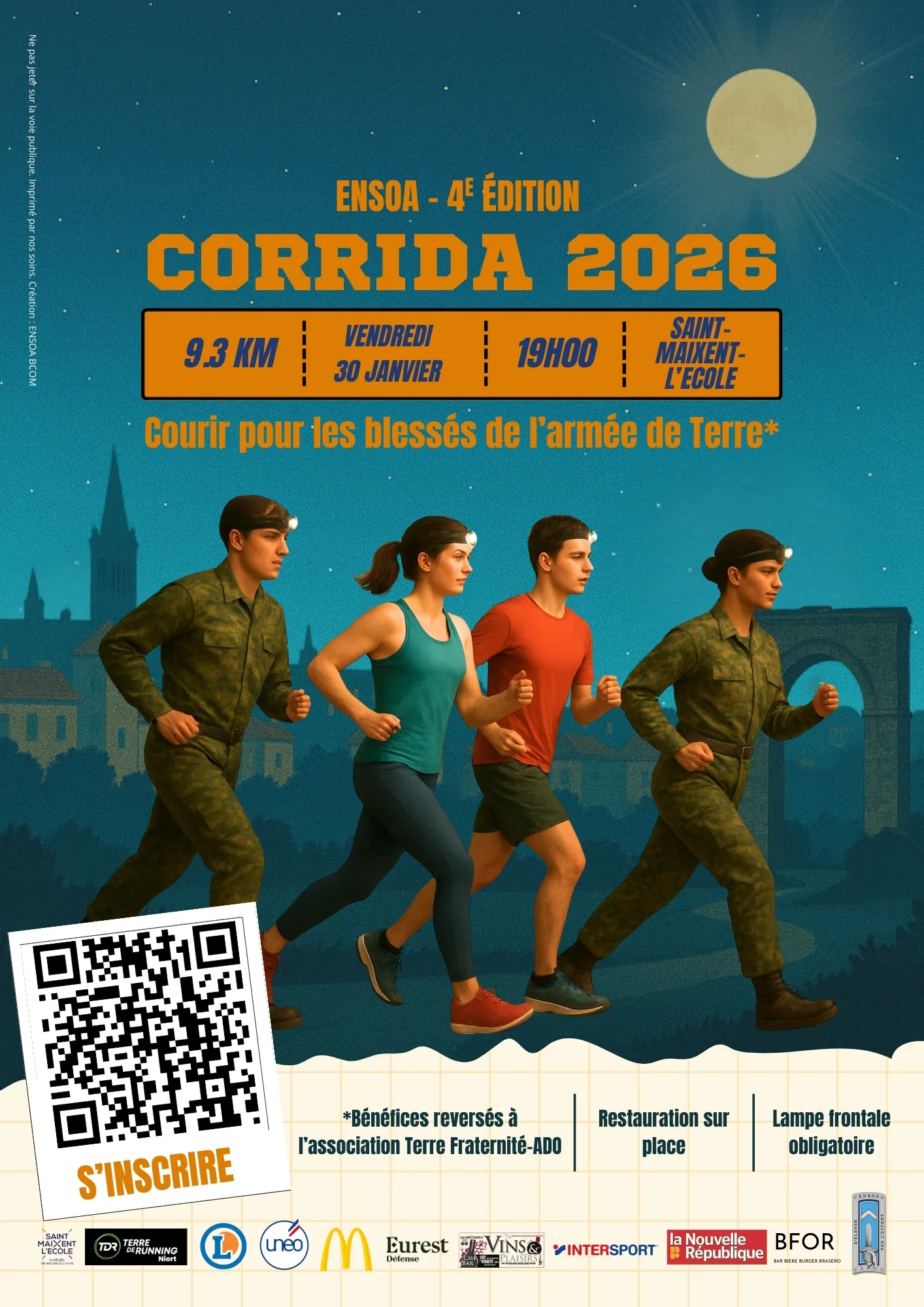 Corrida de l’ENSOA 2026 Inscription Résultats