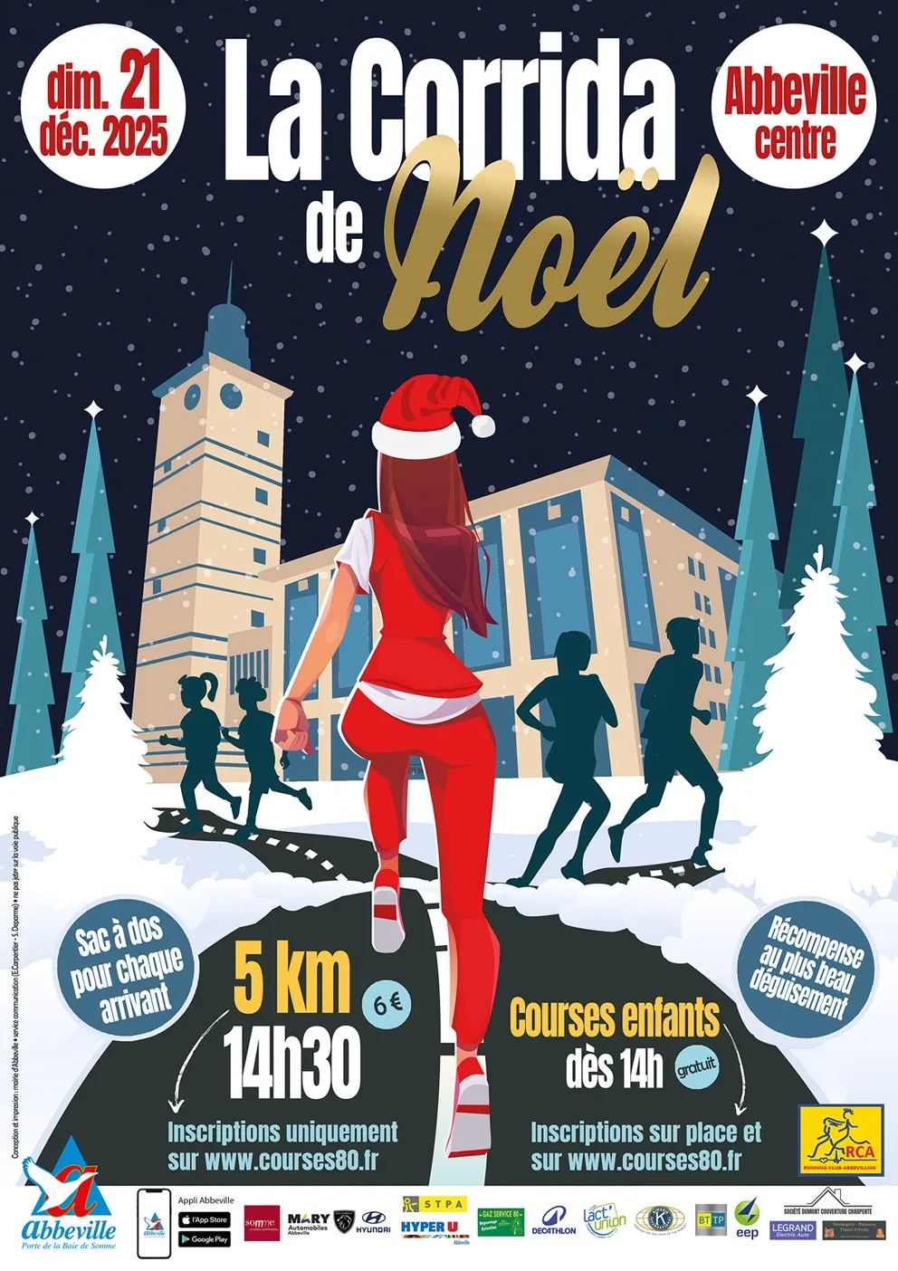 Corrida de Noël d&rsquo;Abbeville 2025 Inscription Résultats