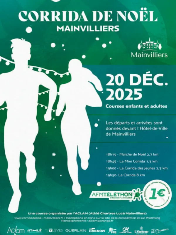 Corrida de Noël de Mainvilliers 2025 Inscription Résultats