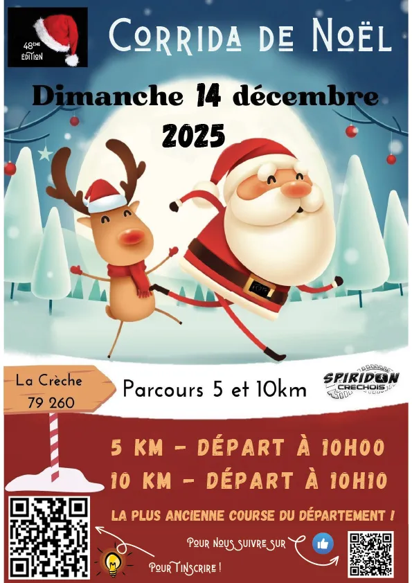 Corrida de Noël La Crèche 2025 Inscription Résultats