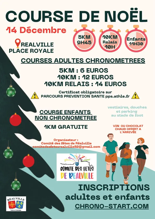 Course de Noël de Réalville 2025 Inscription Résultats