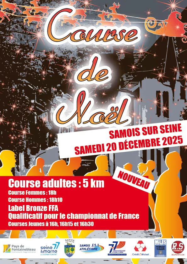 Course de NOël Samois sur Seine 2025 Inscription Résultats