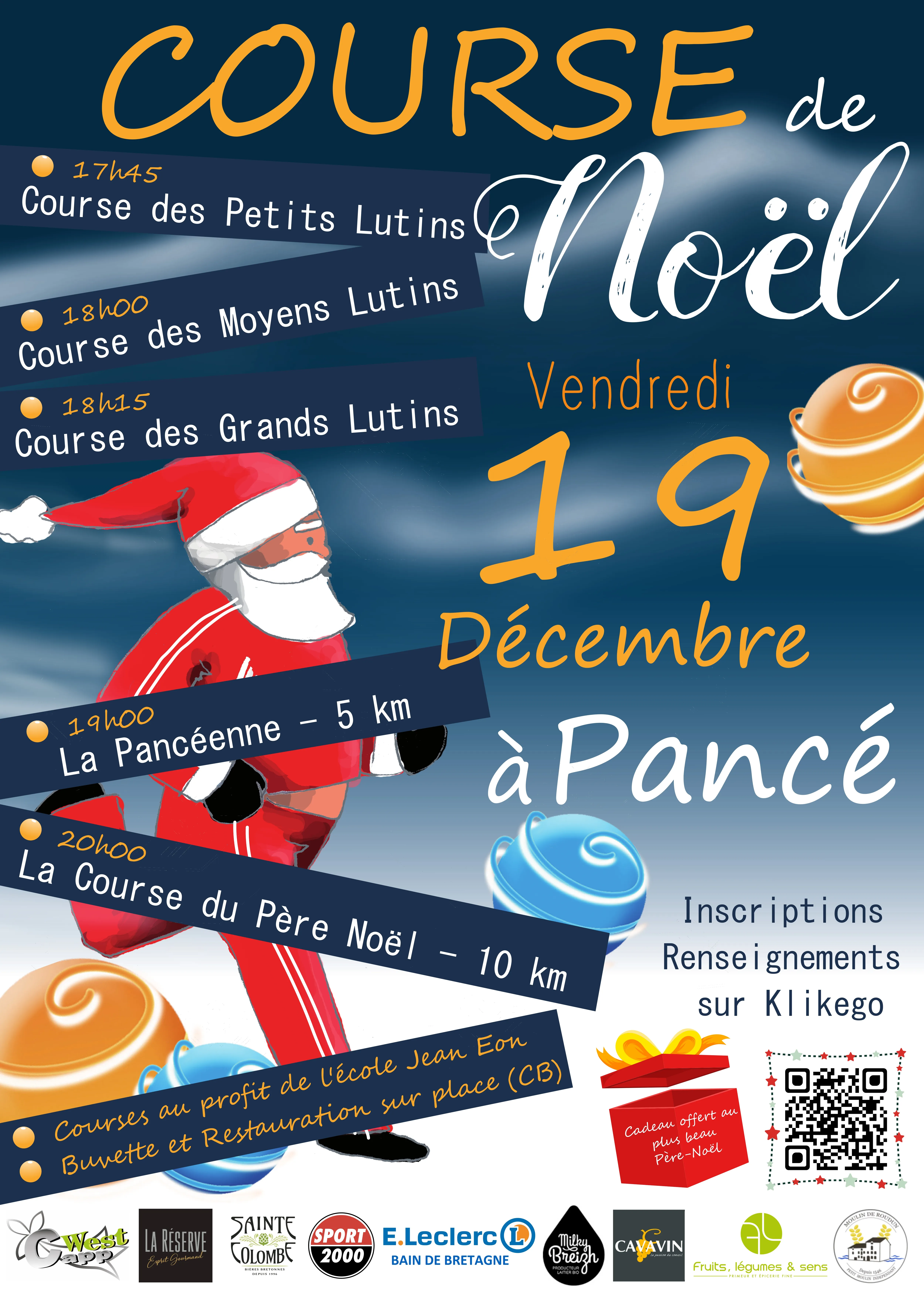 Course du père Noël de Pancé 2025 Inscription Résultats