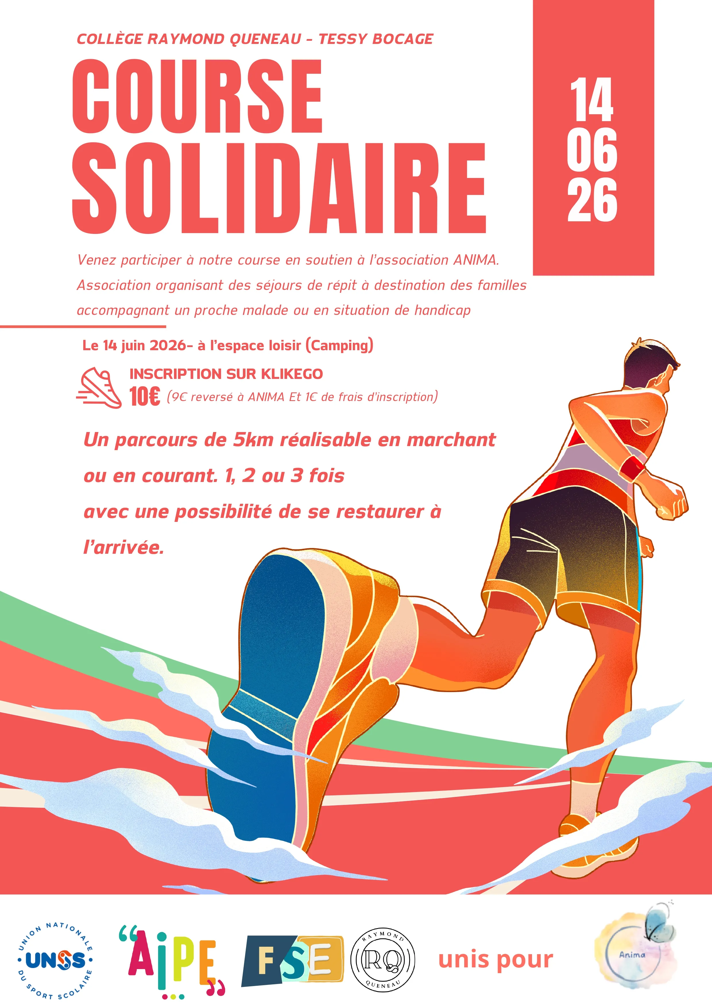 Course solidaire pour Anima 2026 Inscription Résultats