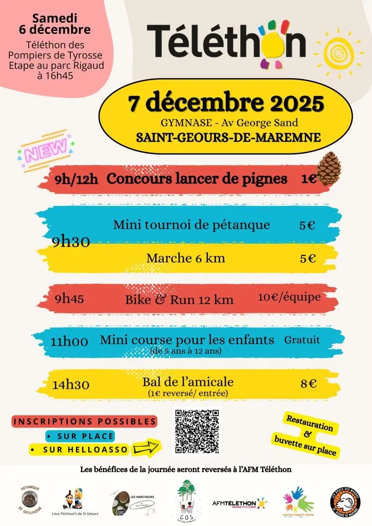 Course Téléthon des Pompiers de Saint Vincent de Tyrosse 2025 Inscription Résultats