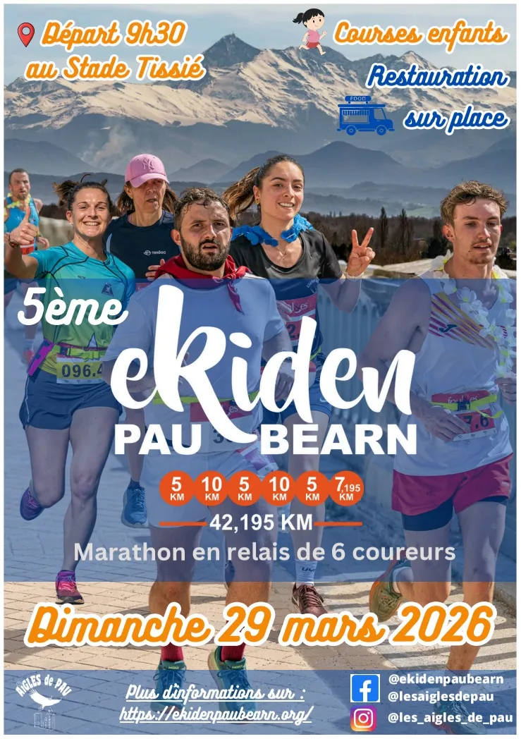 Ekiden de Pau Béarn 2026 Inscription Résultats