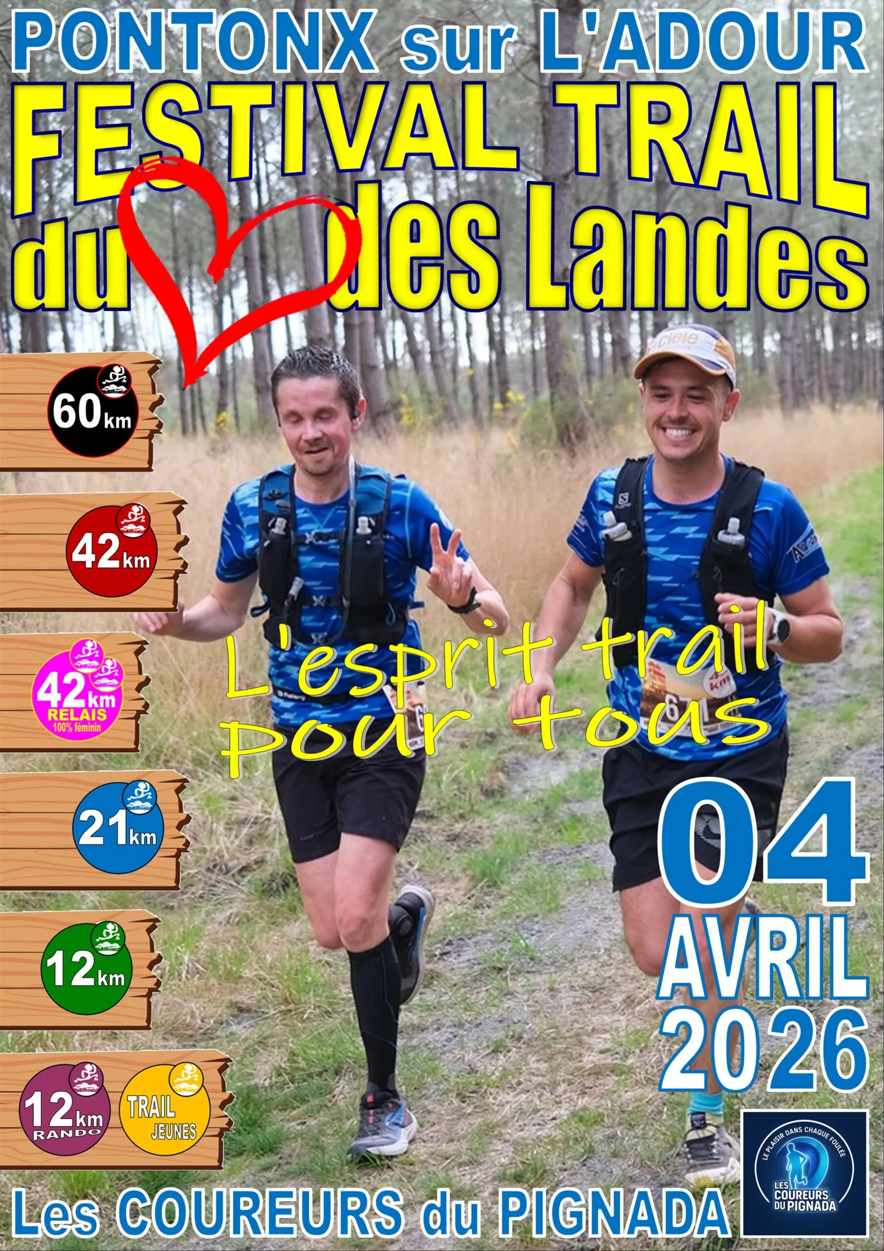 Festival Trail du Coeur des Landes 2026 Inscription Résultats