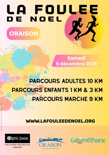 Foulée de Noël d’Oraison 2025 Inscription Résultats