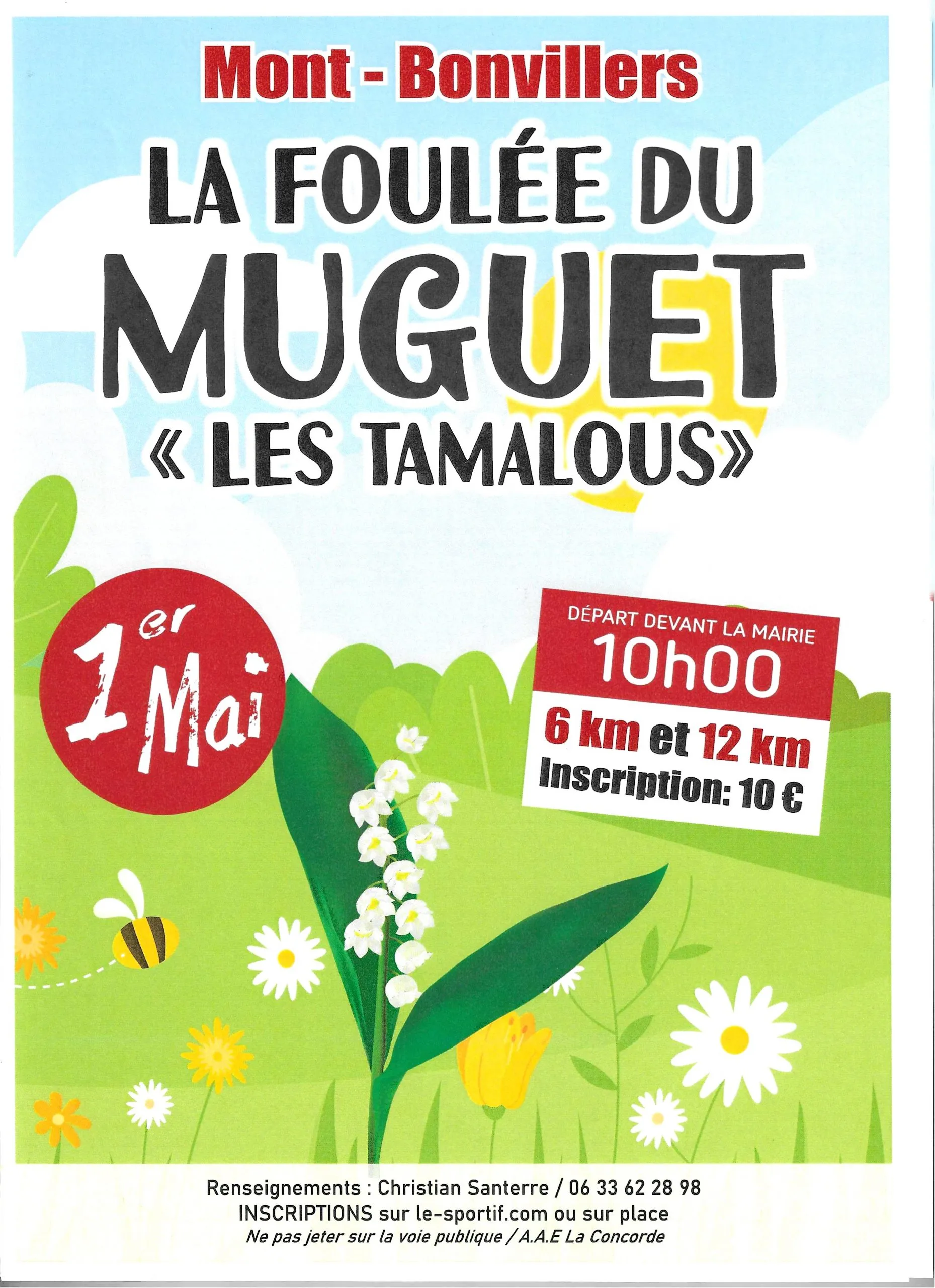 Foulée du Muguet les Tamalous 2026 Inscription Résultats