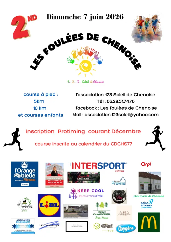 Foulées de Chenoise 2026 Inscription Résultats