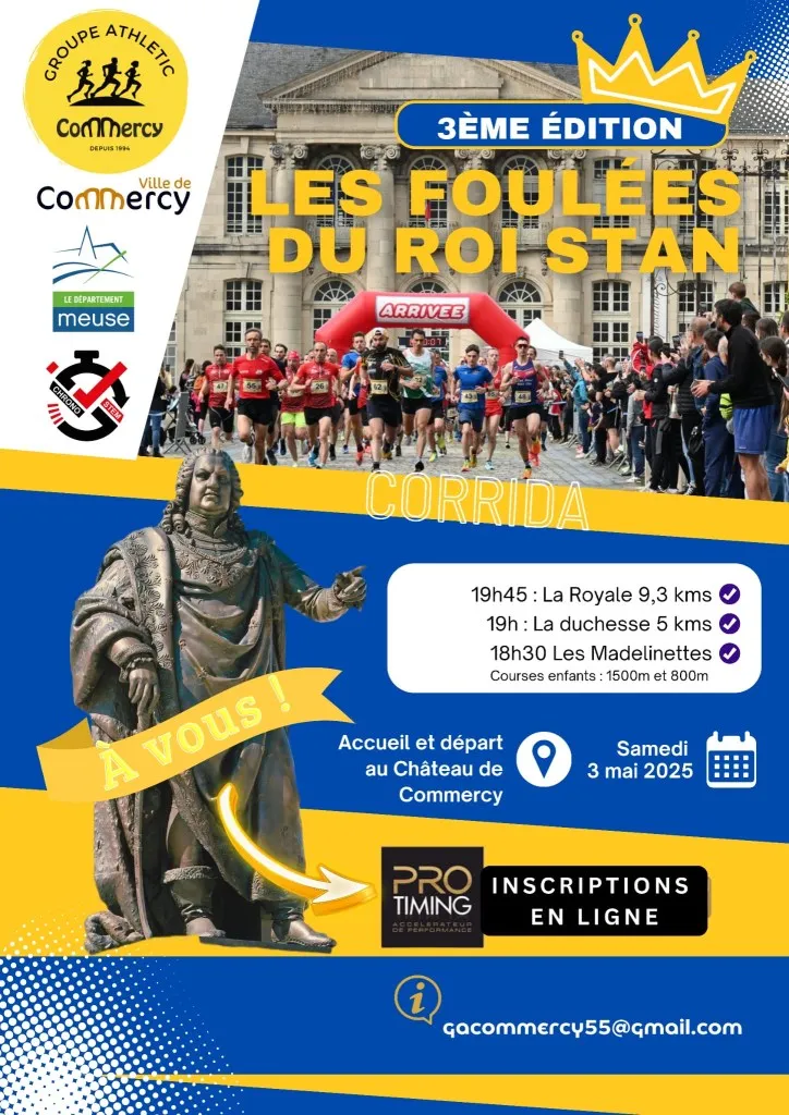 Foulées du Roi Stan 2026 Inscription Résultats