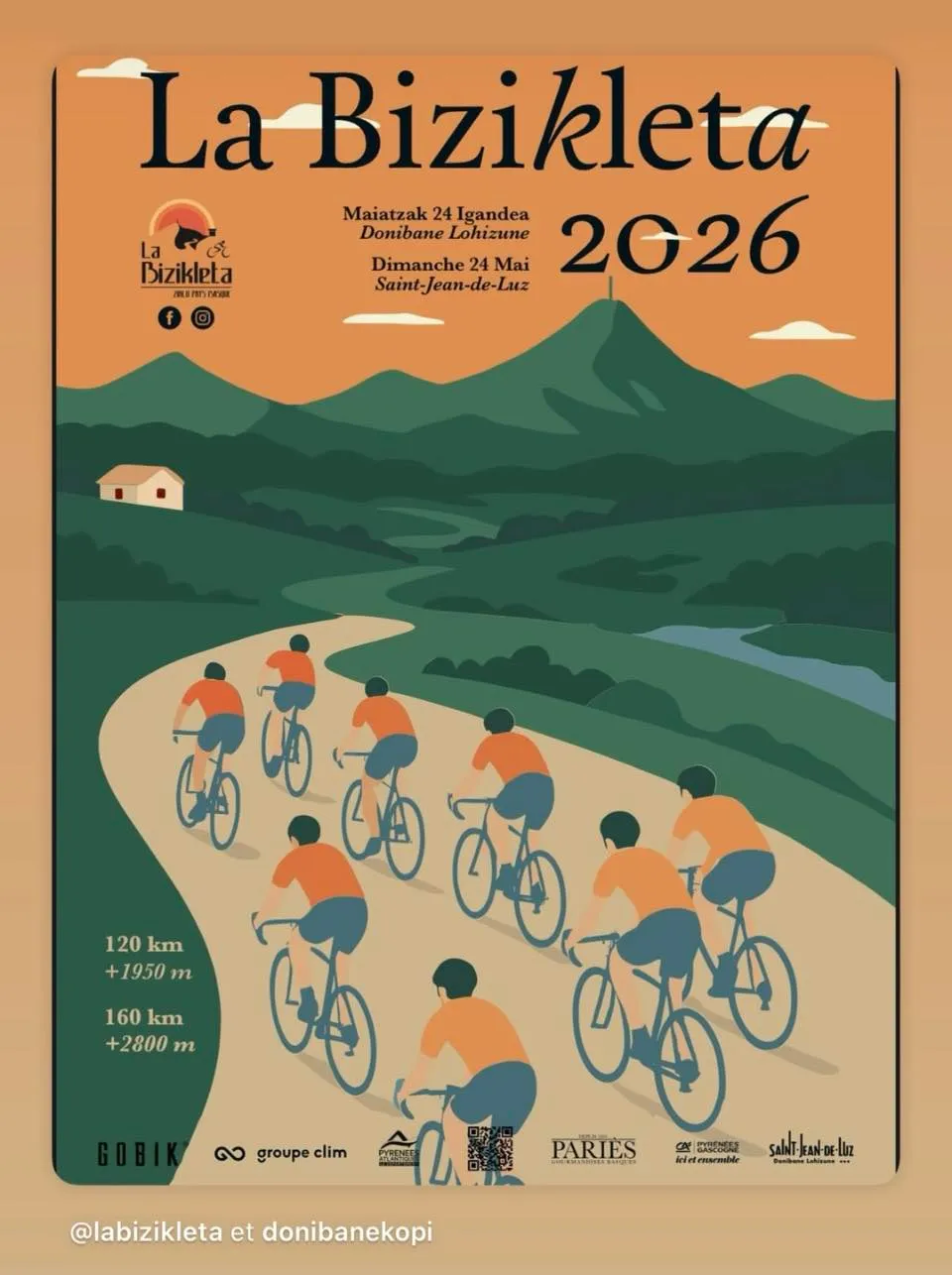 LA BIZIKLETA 2026 Inscription Résultats