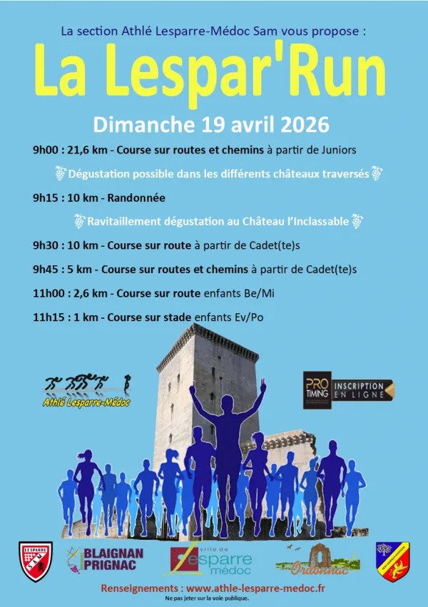 La Lespar&rsquo;Run 2026 Inscription Résultats