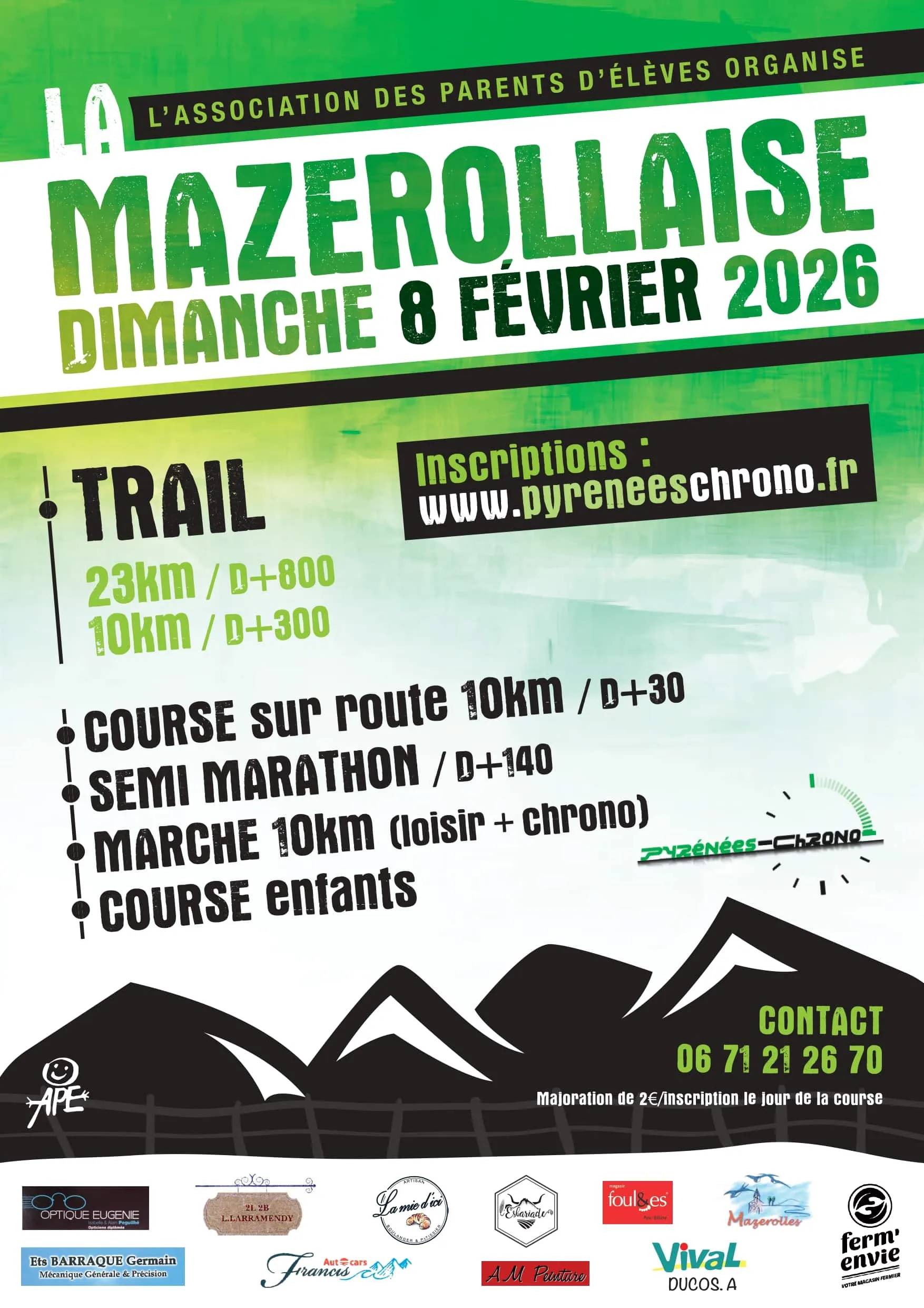 La Mazerollaise 2026 Inscription Résultats