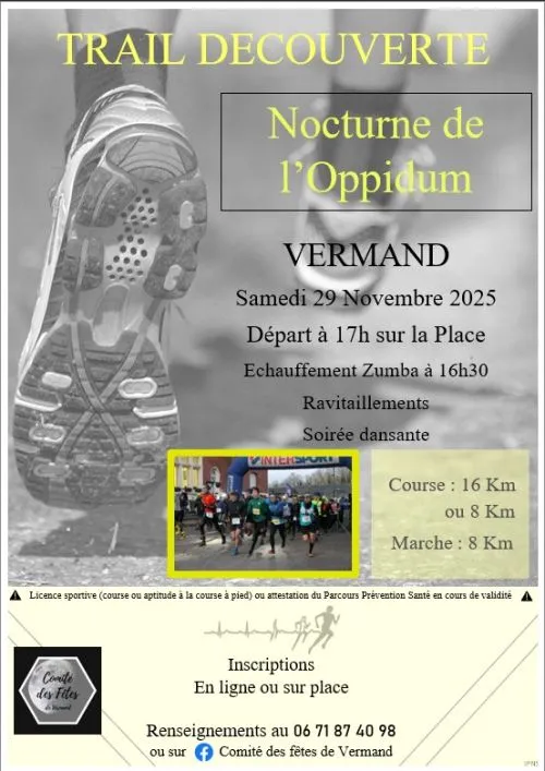 La Nocturne de l’Oppidum 2025 Inscription Résultats