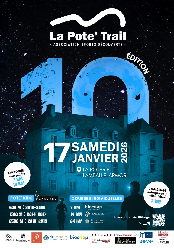 La Pote&rsquo;Trail 2026 Inscription Résultats
