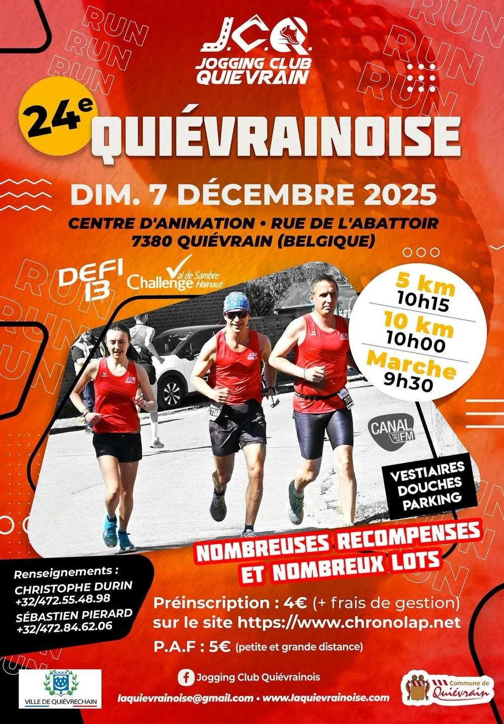 La Quiévrainoise 2025 Inscription Résultats