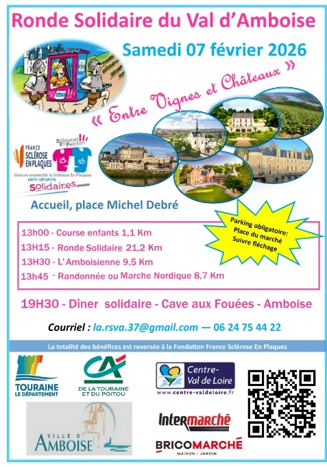 La Ronde Solidaire du Val d&rsquo;Amboise 2026 Inscription Résultats