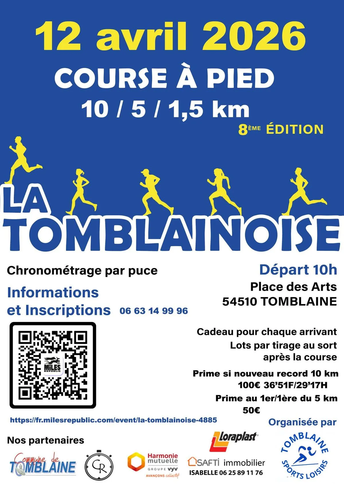 La Tomblainoise 2026 Inscription Résultats