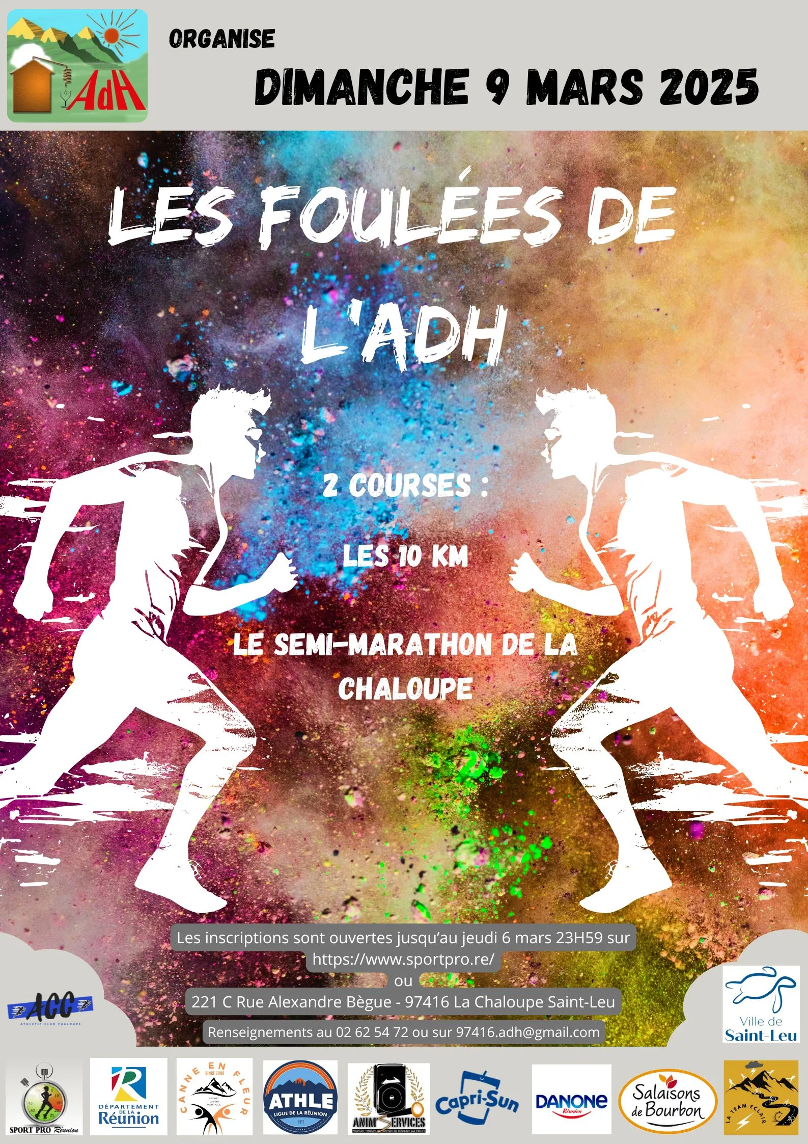 Les 10 km de l&rsquo;Adh 2026 Inscription Résultats