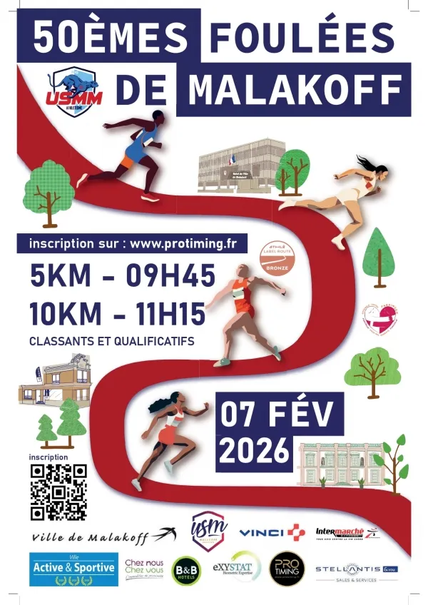 Les Foulées de Malakoff 2026 Inscription Résultats