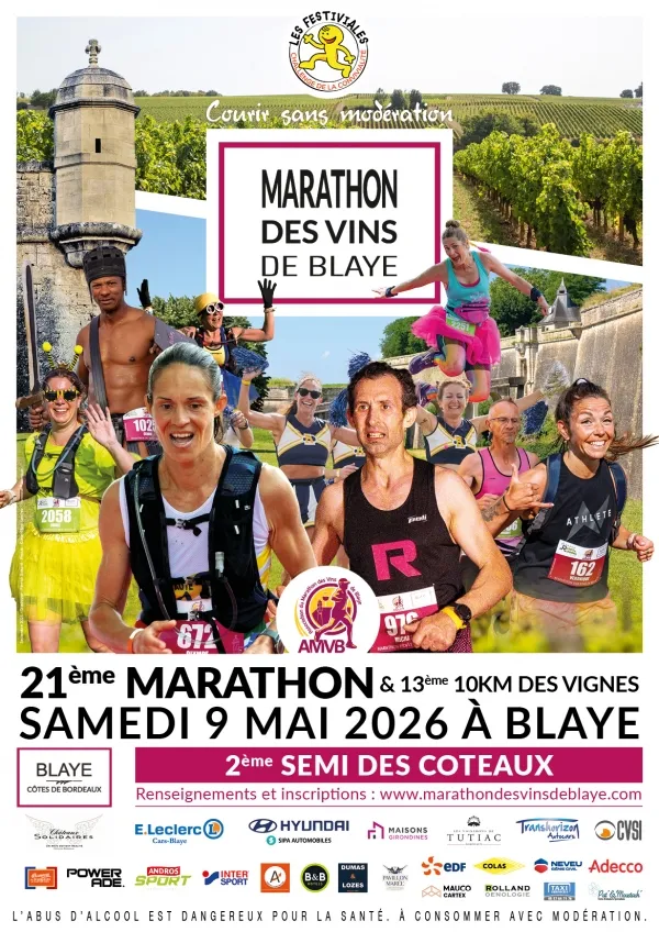 Marathon des Vins de Blaye 2026 Inscription Résultats