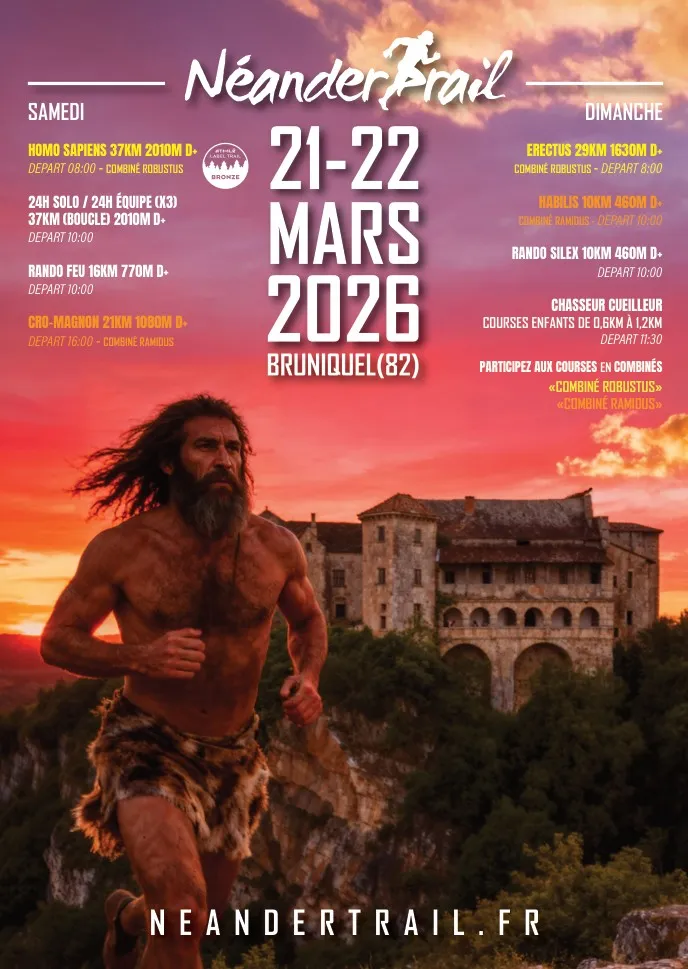 NéanderTrail de Bruniquel 2026 Inscription Résultats