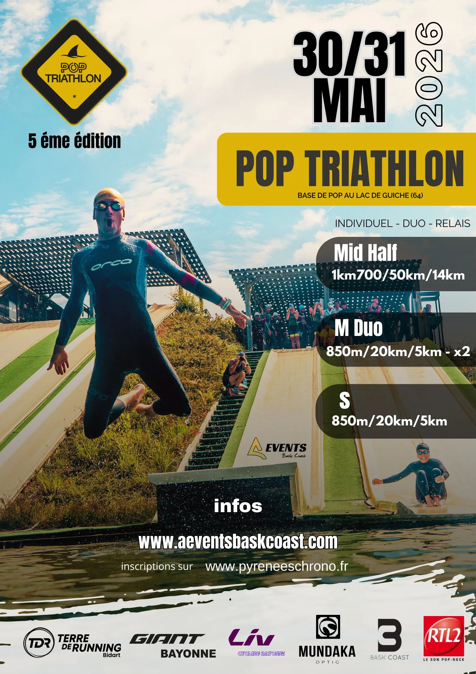 Pop Triathlon 2026 Inscription Résultats
