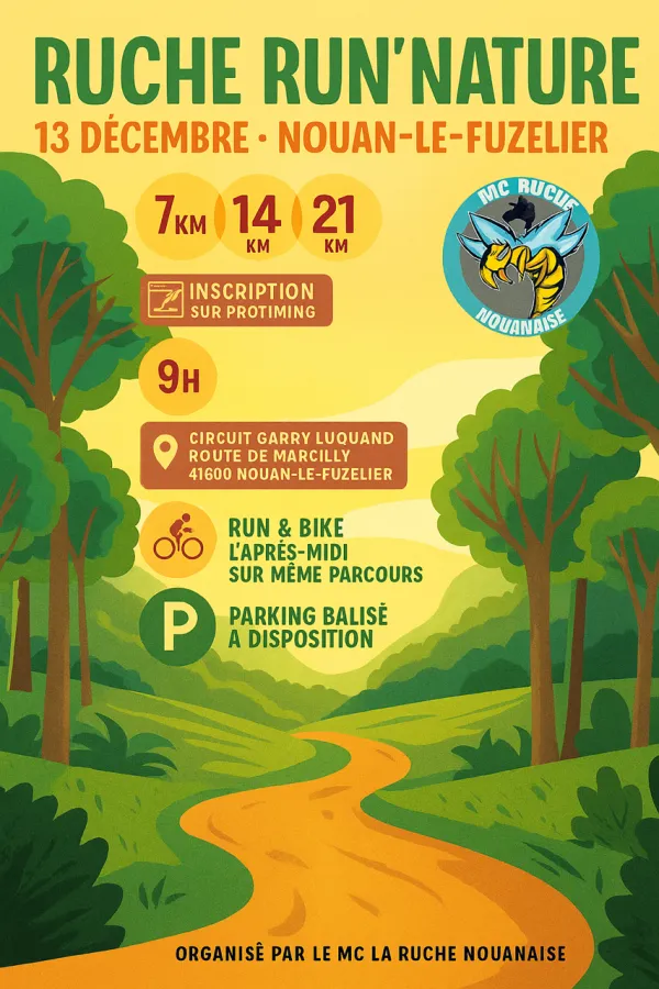 Ruche Run&rsquo;Nature 2025 Inscription Résultats