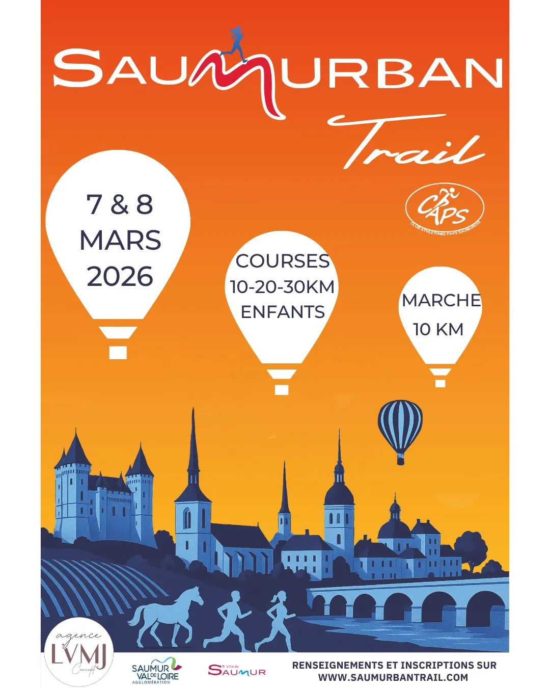 Saumurban trail 2026 Inscription Résultats