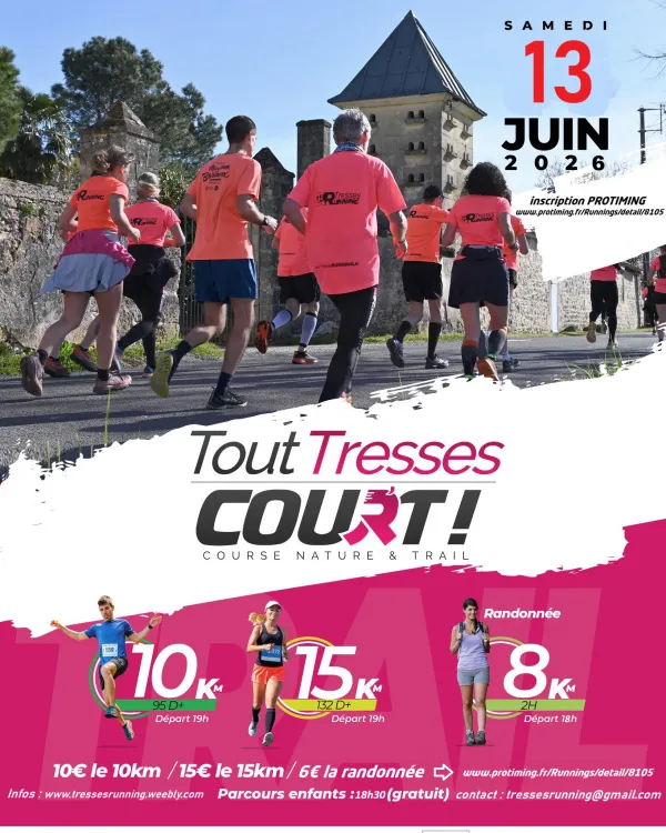 Tout Tresses Court ! 2026 Inscription Résultats