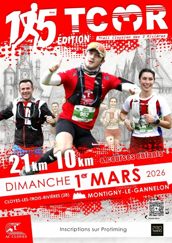 Trail Cloysien des 3 rivières 2026 Inscription Résultats