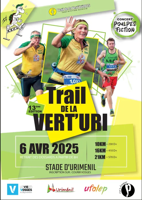 Trail de la Vert’Uri 2026 Inscription Résultats