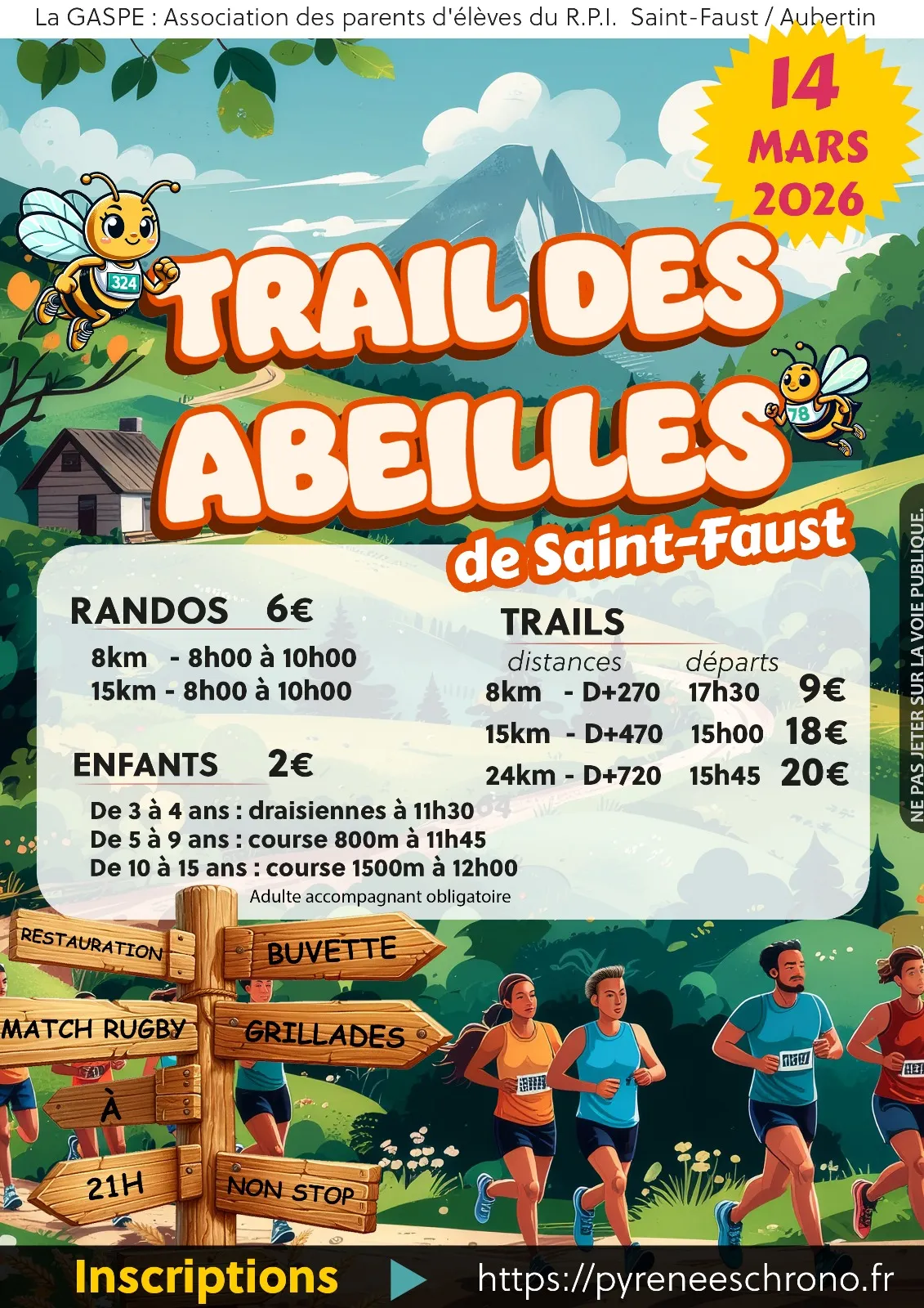 Trail des Abeilles 2026 Inscription Résultats