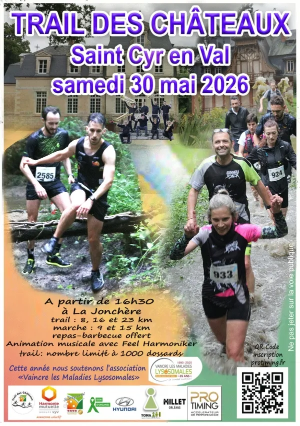 Trail des Châteaux Saint Cyr en Val 2026 Inscription Résultats