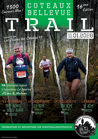 Trail des Côteaux Bellevue 2026 Inscription Résultats
