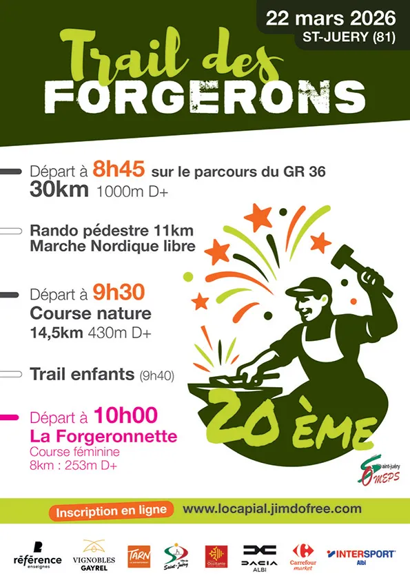 Trail des Forgerons 2026 Inscription Résultats