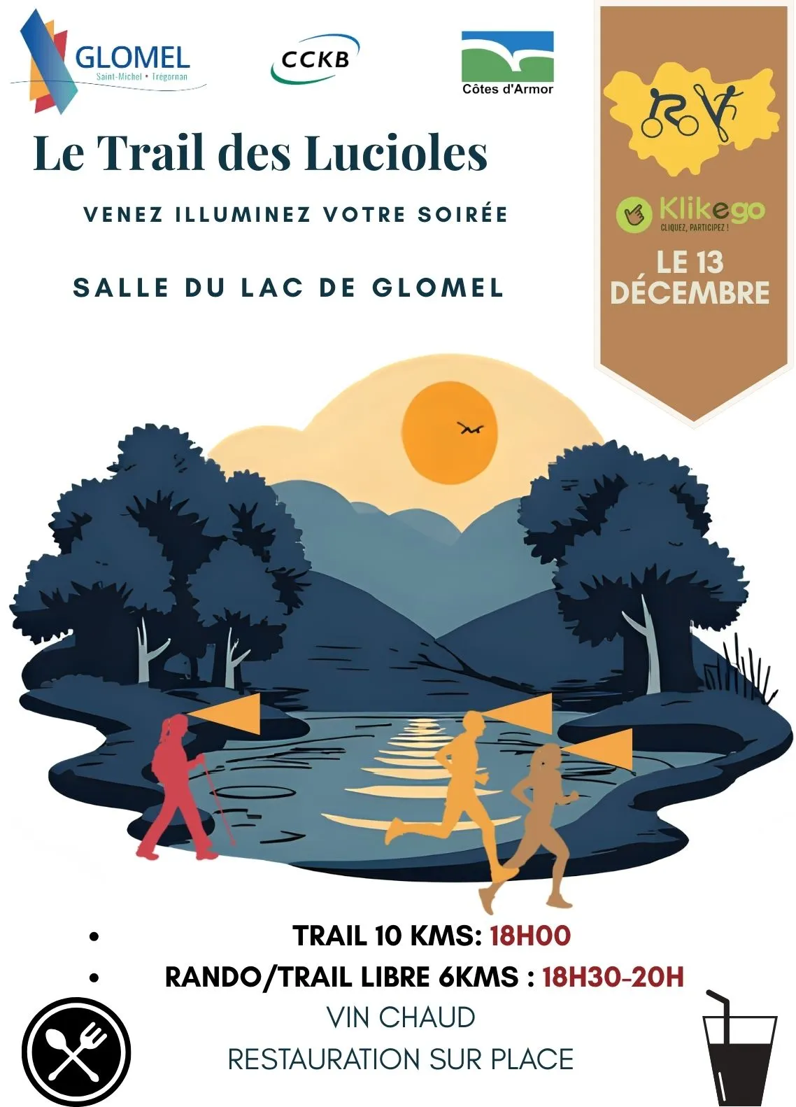 Trail des Lucioles Glomel 2025 Inscription Résultats